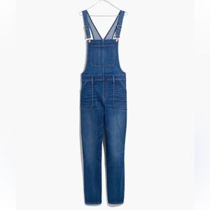 Madewell Blue Denim Skinny Overalls Medium Groveland Wash